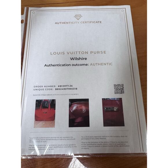 Louis Vuitton Wilshire Monogram Shoulder Bag PM Red Leather - Picture 7 of 7